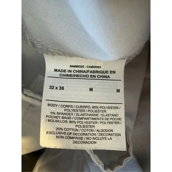 Nike Golf Dri Fit Essential Flex Tech Straight Pants Size 32x36 Gray Alt 33x28 - Picture 8 of 11